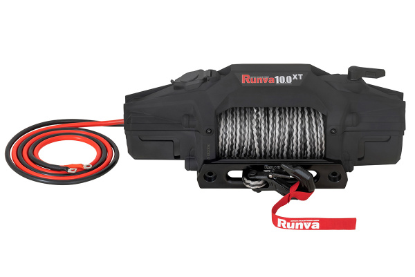 Лебёдка автомобильная электрическая 12V Runva EWXT10000FSR 4500 кг синтетический трос