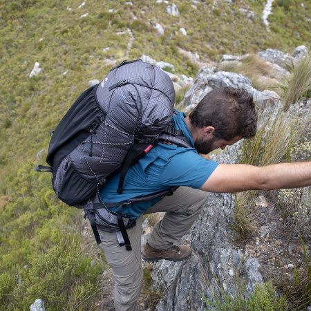 7 Рюкзак туристический Naturehike 40+5 л, черный