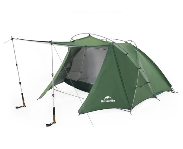 Палатка Naturehike Hillock 6, 2-местная, зеленая Палатка Naturehike Hillock 6, 2-местная, зеленая