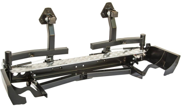 Бампер РИФ задний с квадратом под фаркоп и 2-мя калитками TLC 80