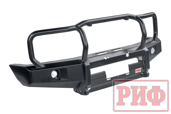 Бампер РИФ передний Toyota Land Cruiser 76/78 2007+ c доп. фарами и защитной дугой,под штатную лебед Бампер РИФ передний Toyota Land Cruiser 76/78 2007+ c доп. фарами и защитной дугой,под штатную лебед