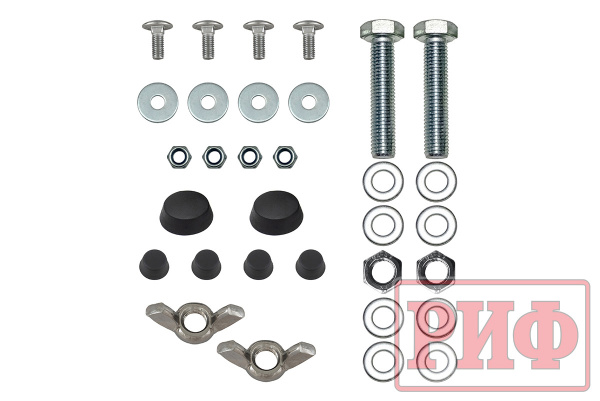 Кронштейны для верхнего крепления домкрата Hi-Jack к алюминиевому багажнику (платформе) РИФ