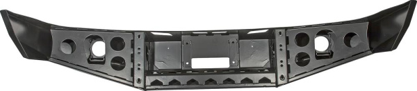 Бампер РИФ силовой передний УАЗ Патриот 2005+ с доп. фарами, без защитной дуги (под парктроник)