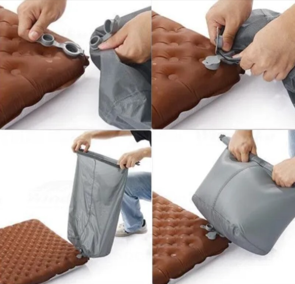 1 Коврик надувной Naturehike 183х64х8 см, оранжевый