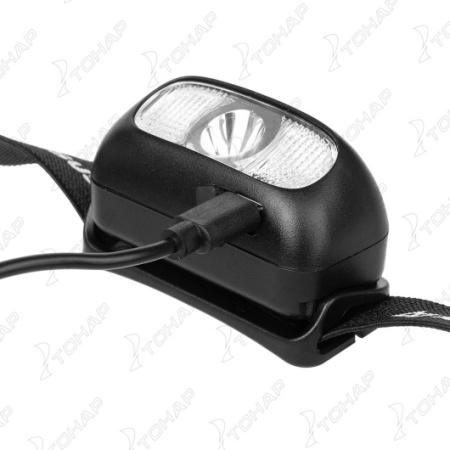 8 Фонарь налобный NISUS 200 LM, IP44, USB