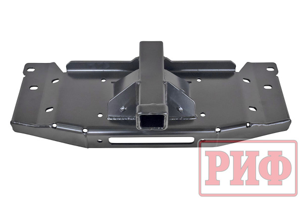 Фаркоп РИФ передний (переходник) с площадкой под лебёдку в штатный бампер УАЗ Патриот 2015+
