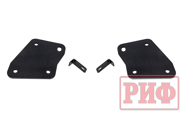 Бампер РИФ силовой задний для ГАЗ Соболь с площ. под лебёдку, квадратом под фаркоп и фонарями стандарт