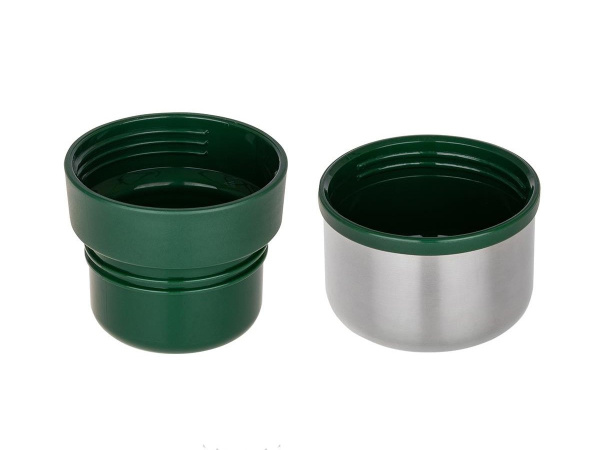 Термос ТОНАР 1600ML с ситечком зеленый (2 крышки-кружки)