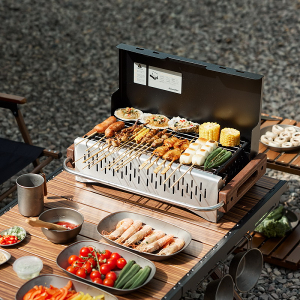 4 Гриль угольный Naturehike BBQ, черный 4 Гриль угольный Naturehike BBQ, черный