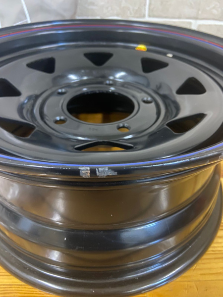 1 Диск усиленный ВАЗ НИВА стальной черный 5x139,7 7xR15 d98,5 ET+25 (треуг.) (уценка)