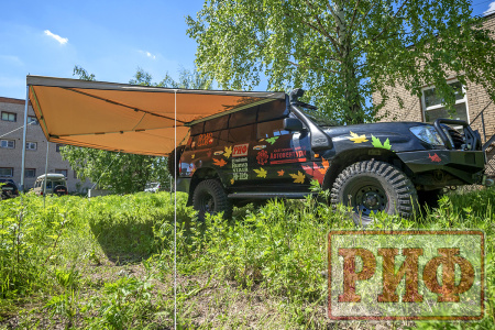 Маркиза автомобильная РИФ веерная 3,0х3,0 м (правая)