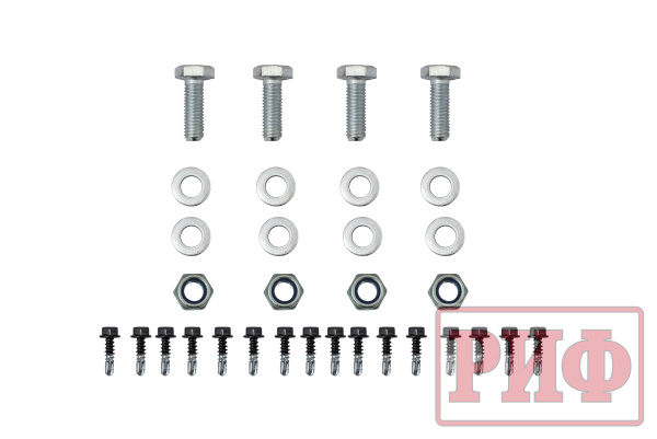 Бампер РИФ силовой передний Toyota Land Cruiser 200 2007-2015 c доп. фарами и защитой бачка омывателя