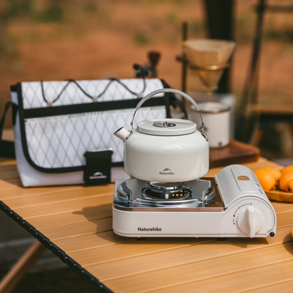 Плита газовая Naturehike 2,2 кВт, темно-белая