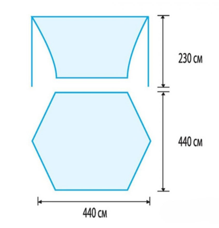 1.Тент Tramp Lite Tent blue, синий