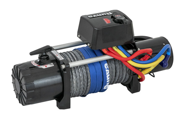 Лебёдка электрическая 12V Runva 9500 lbs 4350 кг (синтетический трос)