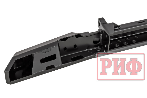 Бампер РИФ силовой задний УАЗ Буханка с фонарями, возможностью установки фаркопа, стандарт