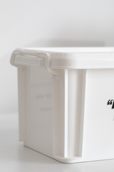 4 Контейнер IRIS для хранения, с крышкой, белый