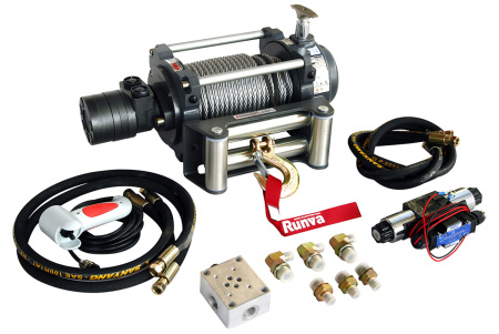 Лебёдка гидравлическая Runva 10000 lbs 4536 кг