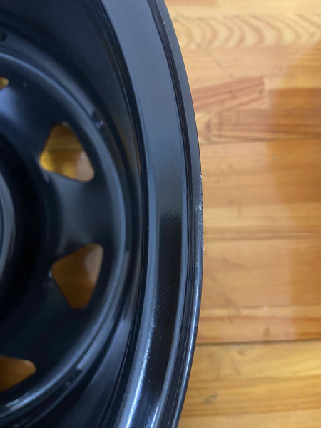 Диск усиленный Тойота Ниссан стальной черный 6x139,7 8xR16 d110 ET+30 (треуг. мелкий) (уценка)