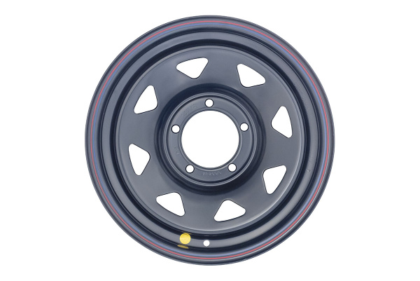 Диск усиленный УАЗ стальной черный 5x139,7 8xR16 d110 ET+15 (треуг. мелкий)