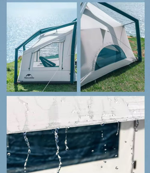 3 Палатка Naturehike Lingfeng Air 12.0 2-местная, быстросборная, надувной каркас, бело-голубая 3 Палатка Naturehike Lingfeng Air 12.0 2-местная, быстросборная, надувной каркас, бело-голубая