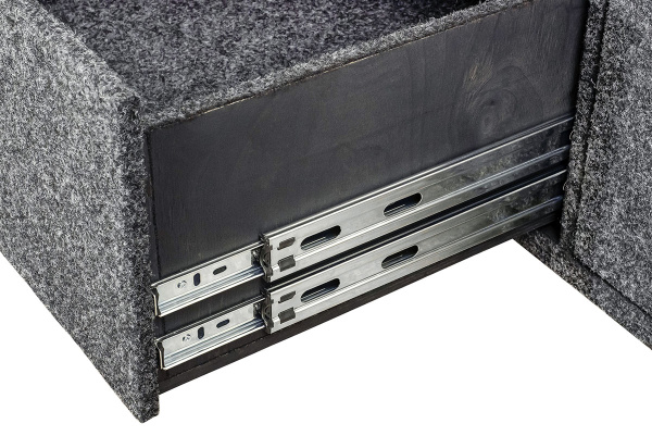 Органайзер в багажник для Toyota Land Cruiser Prado 120 (2 выдв.ящика+спальник)