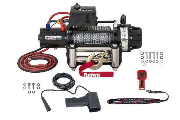 Лебёдка автомобильная электрическая 12V Runva EWB11000S 5000 кг (влагозащищенная)