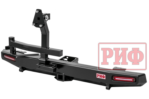 Бампер РИФ задний УАЗ Хантер с фаркопом, фонарями и калиткой стандарт