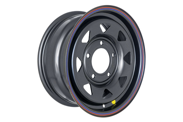 Диск усиленный для ВАЗ НИВА стальной черный 5x139,7 6,5xR15 d98,5 ET+35 (треуг.)