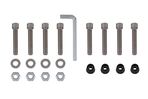 Крышка кузова РИФ для Toyota Hilux 2015+, роллета раздвижная 1572х1570 мм, алюминиевая, черная