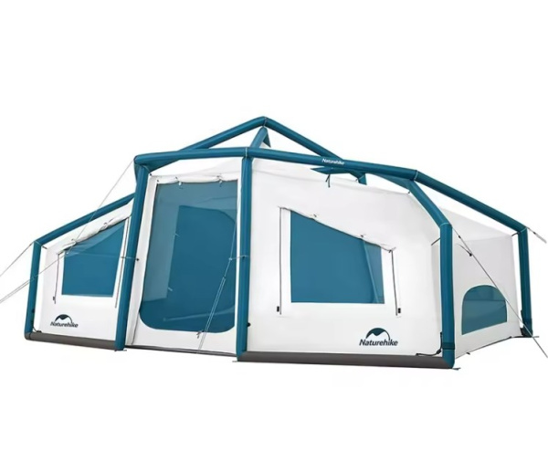 Палатка Naturehike Lingfeng Air 12.0 2-местная, быстросборная, надувной каркас, бело-голубая Палатка Naturehike Lingfeng Air 12.0 2-местная, быстросборная, надувной каркас, бело-голубая