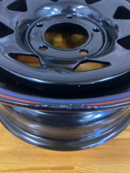 2 Диск усиленный ВАЗ НИВА стальной черный 5x139,7 7xR16 d98,5 ET+25 (треуг. мелкий) (уценка)