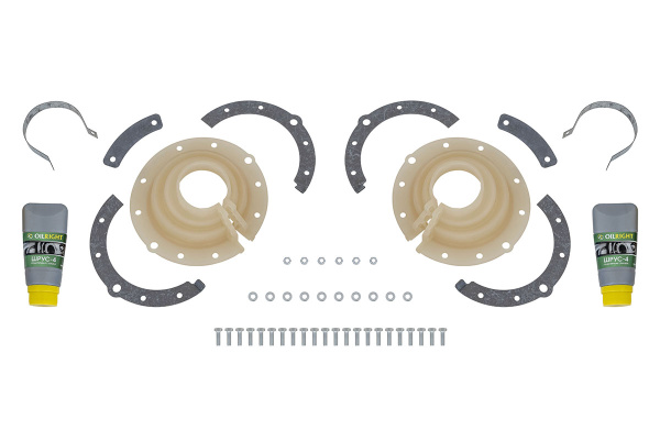 Пыльник поворотного кулака нов.обр. УАЗ с мостами Тимкен, Спайсер, Гибридный (2 шт.) прозрачный