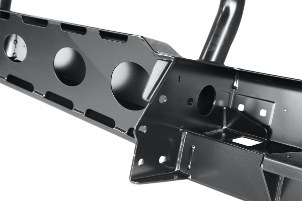 Бампер РИФ силовой передний УАЗ Буханка усиленный, c площ. под лебёдку, с низкой защитной дугой, лифт 65 мм