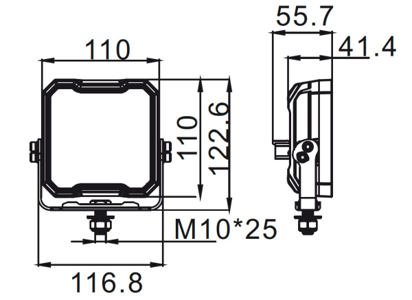 Фара водительского света РИФ 45W LED