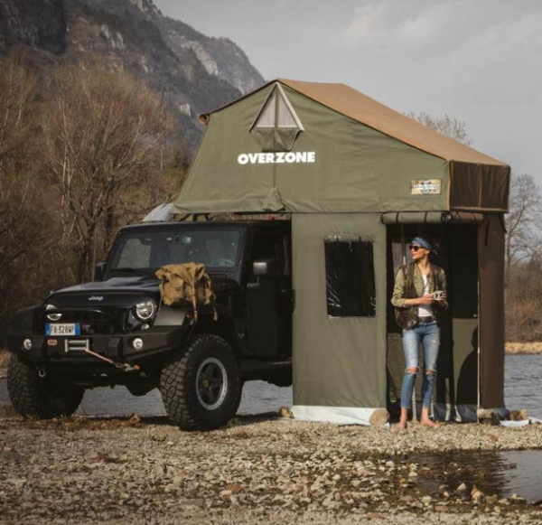 1 Тамбур к палатке AUTOHOME OVERZONE SMALL STANDARD, тент песочный, высота 220 см