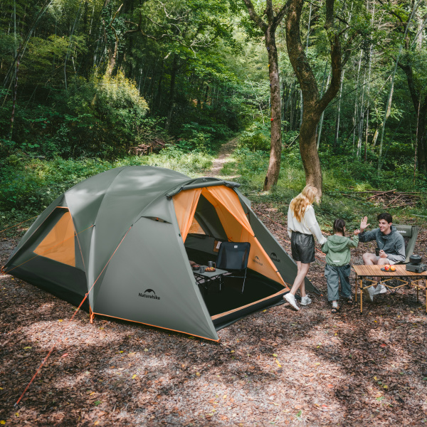 1 Палатка Naturehike KOTA 4, 8-местная, алюминиевый каркас, темно-зеленая