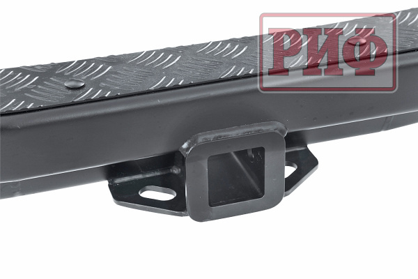 Бампер РИФ задний Mitsubishi Pajero Sport 2015+ c квадратом под фаркоп