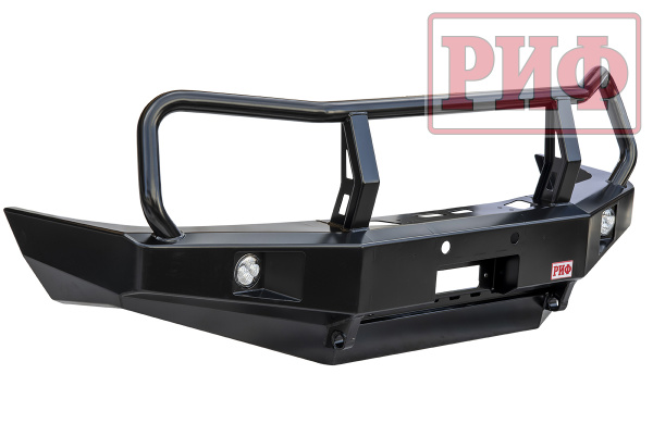 Бампер РИФ передний Toyota Land Cruiser 100 2002+ с доп. фарами и защитной дугой Бампер РИФ передний Toyota Land Cruiser 100 2002+ с доп. фарами и защитной дугой
