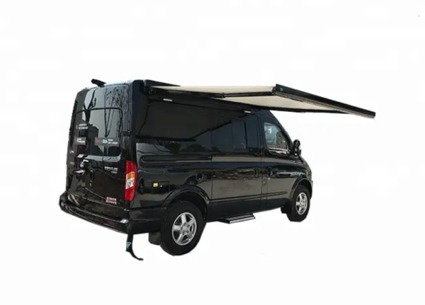 Маркиза автомобильная РИФ 3.0х2,5 м кассетная, привод механический, ручной, корпус черный