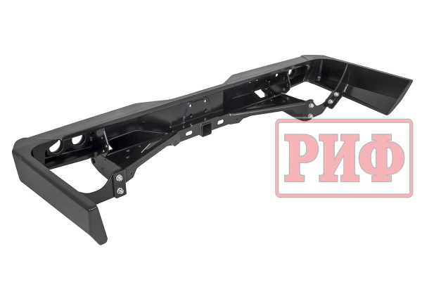 Бампер РИФ силовой задний Toyota Land Cruiser 76 2007+ с квадратом под фаркоп и фонарями Бампер РИФ силовой задний Toyota Land Cruiser 76 2007+ с квадратом под фаркоп и фонарями