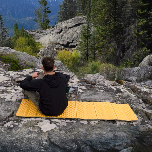 Коврик туристический Naturehike 185х65х2,5 см. IXPE, желтый