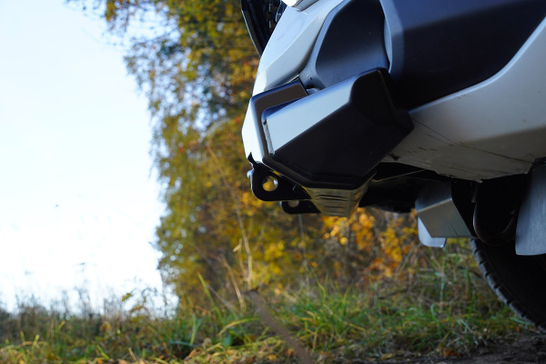 Бампер РИФ силовой передний Mitsubishi Pajero Sport 2015-2020 под площадку для лебёдки RIFPS3-33003